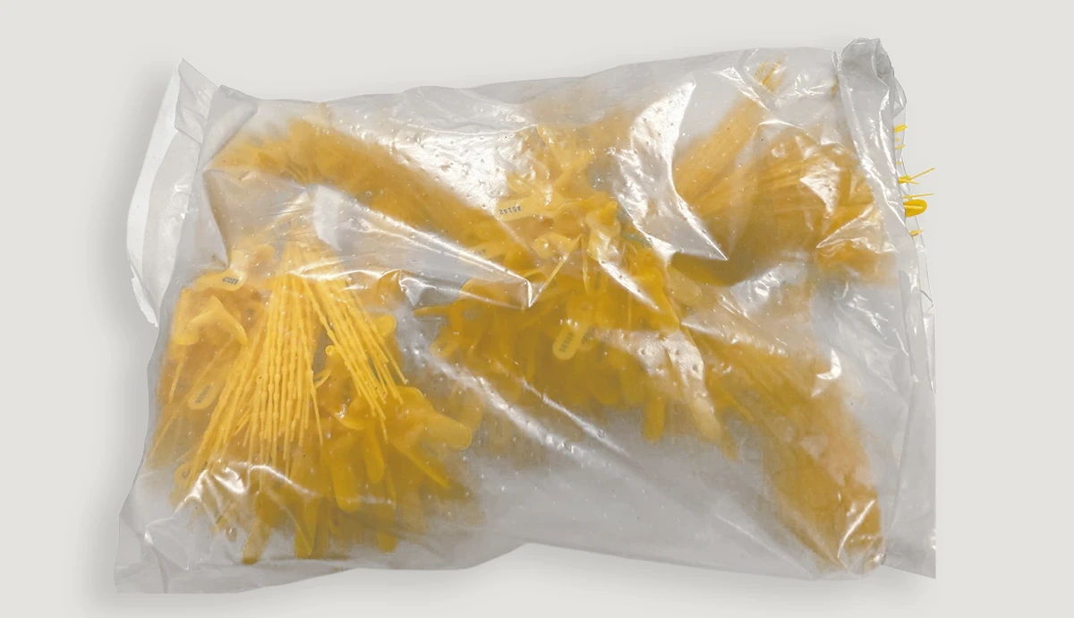 Plomby plastikowe numerowane - przykład 4