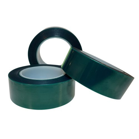Taśma Wysokotemperaturowa Zielona PET 50 mm x 66 mb 