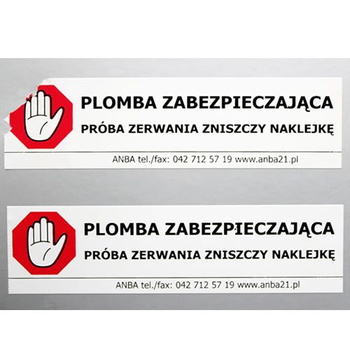 Plomby naklejkowe
