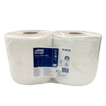 Czyściwo papierowe, Tork 50 92 55, 2-warstwowe białe